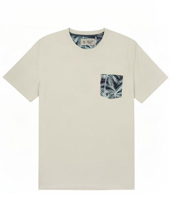 T-shirt da uomo Penguin Top grande in cotone bianco