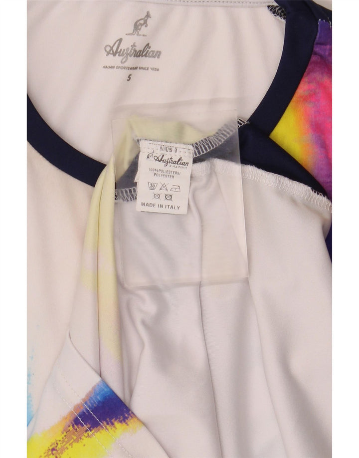 AUSTRALIAN L'ALPINA T-shirt da uomo Top Small Poliestere tie-dye multicolore