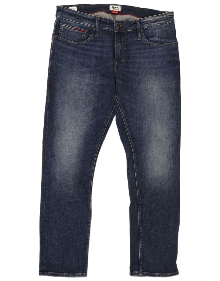 Jeans slim da uomo Tommy Hilfiger W36 L30 cotone blu