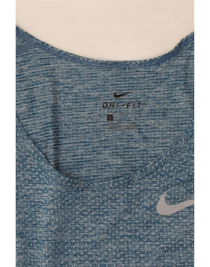 Canotta Nike Dri Fit da uomo grande blu