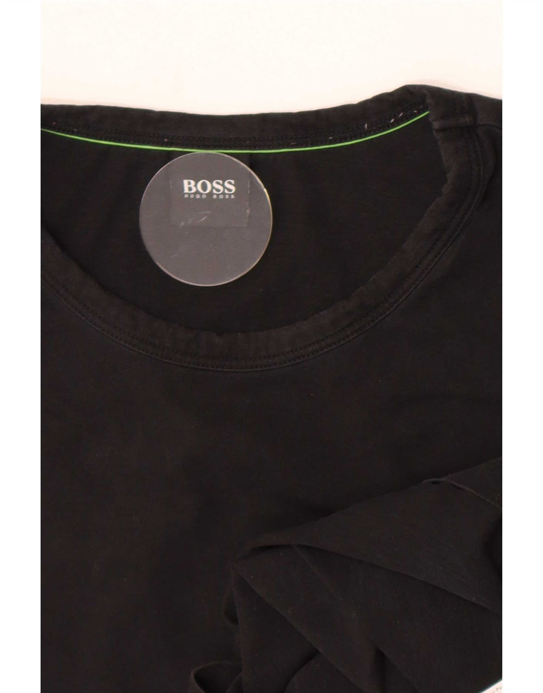 T-shirt da uomo Hugo Boss Top grande in cotone nero