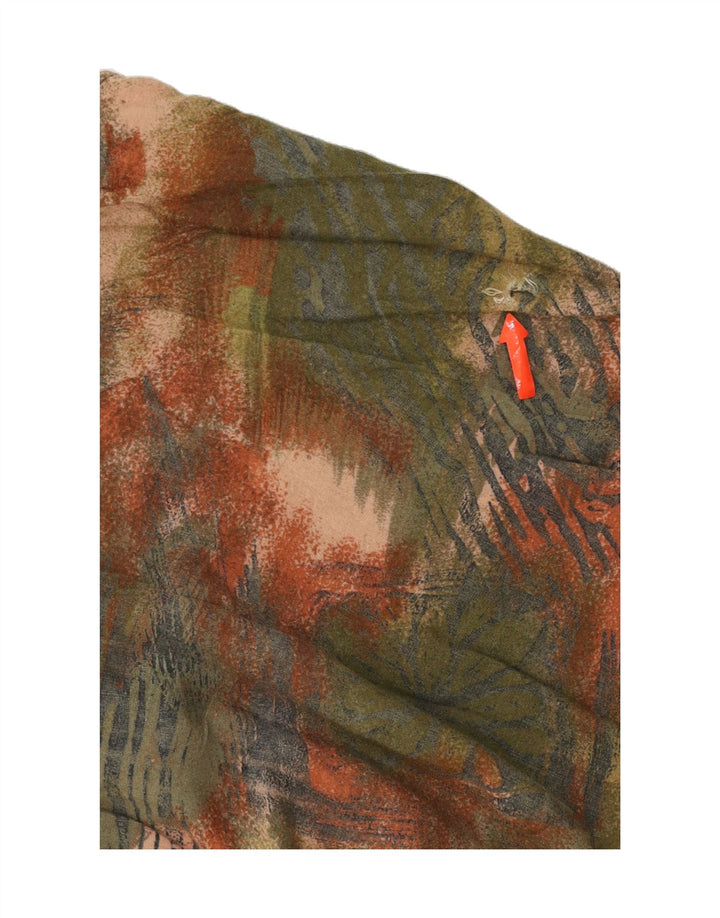 AZZURRA Mens Abstract Pattern Shirt Medium Green Viscose Vintage Azzurra and Second-Hand Azzurra from Messina Hembry 