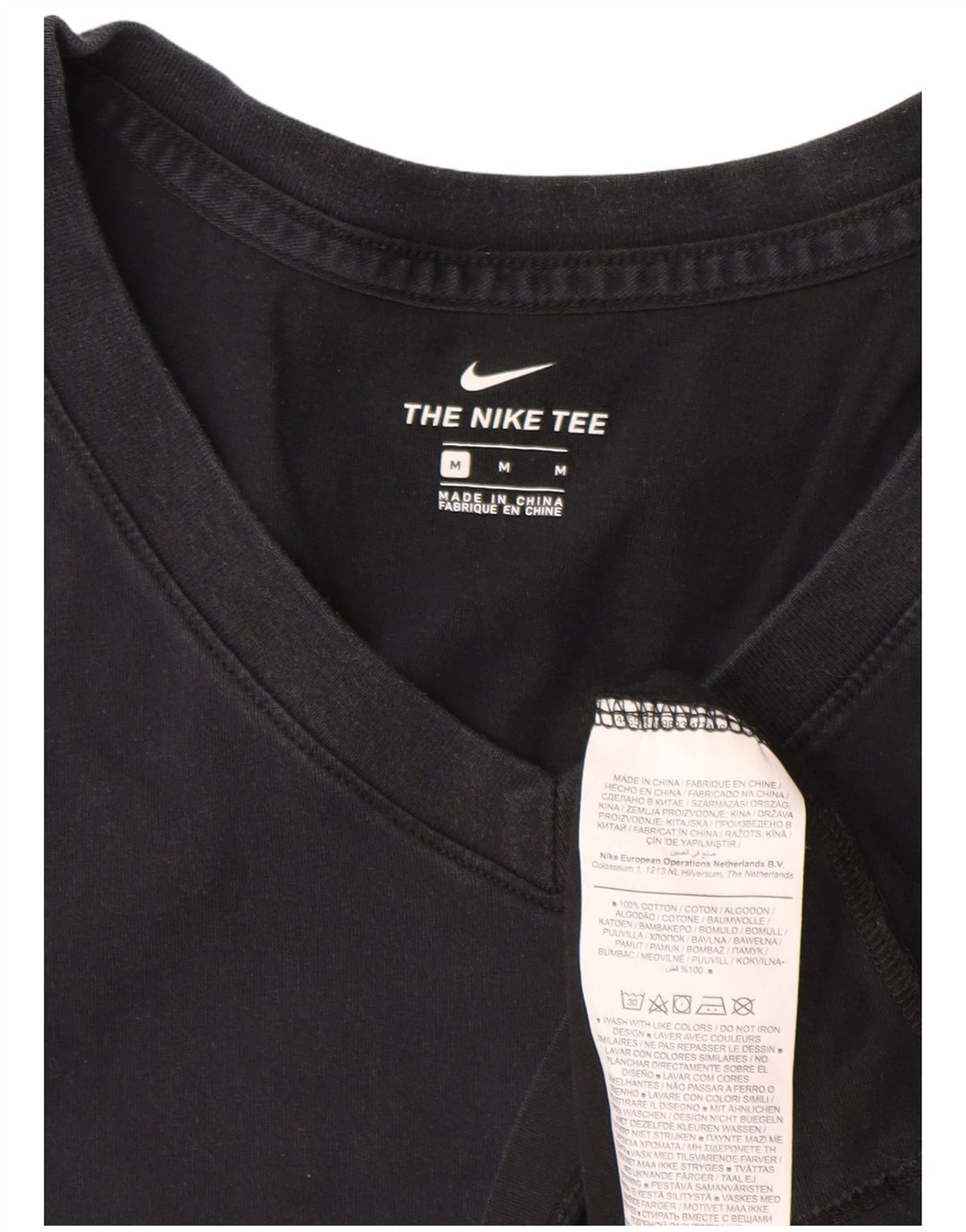 T-shirt da donna Nike Top UK 14 cotone medio nero