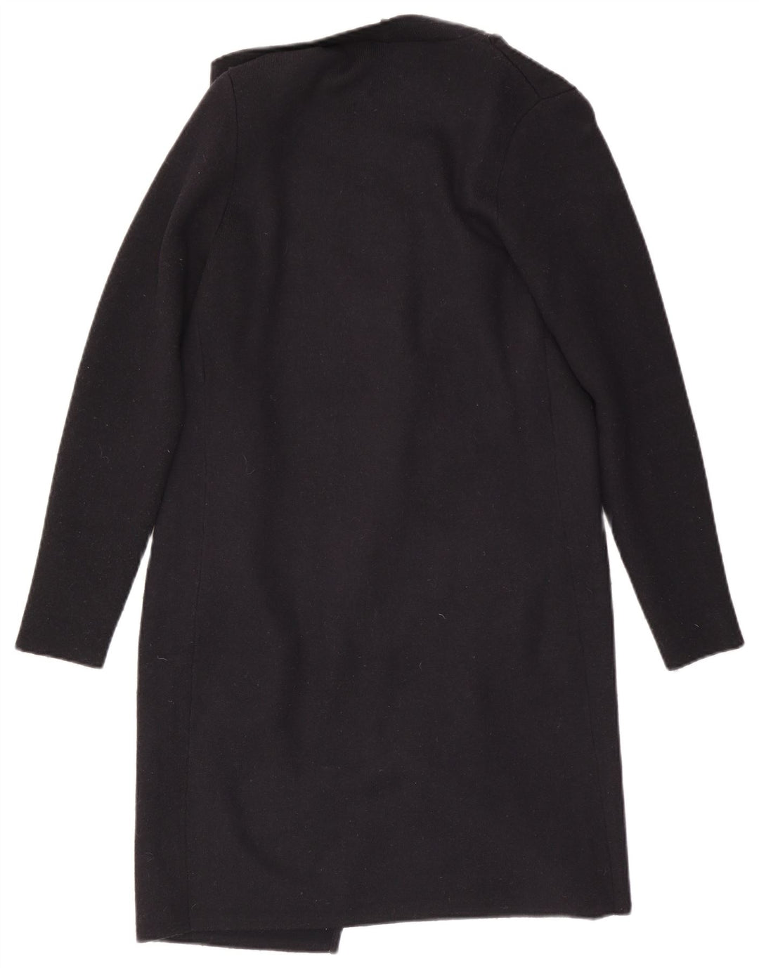 MINT VELVET Maglione cardigan aperto lungo da donna UK 12 Medio Nero