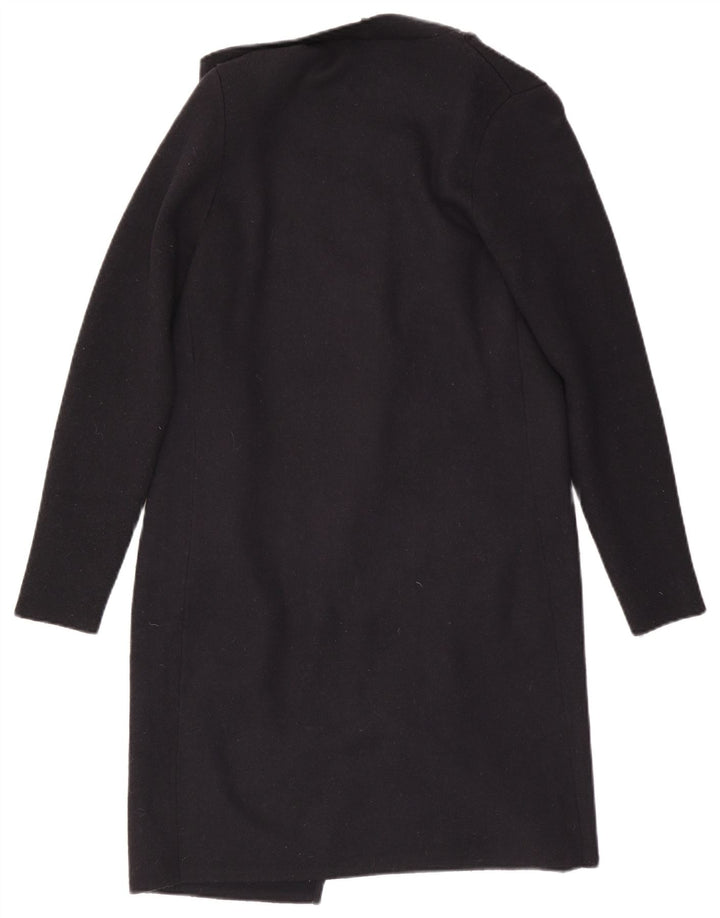 MINT VELVET Maglione cardigan aperto lungo da donna UK 12 Medio Nero