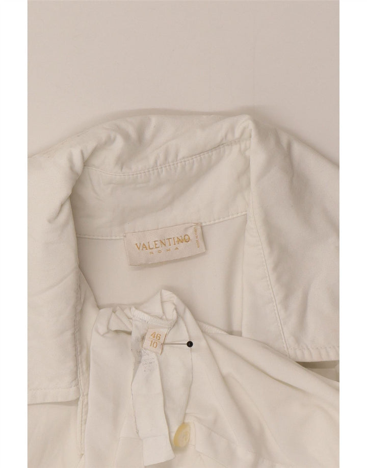 Camicia Valentino Donna UK 10 Small Cotone Bianco