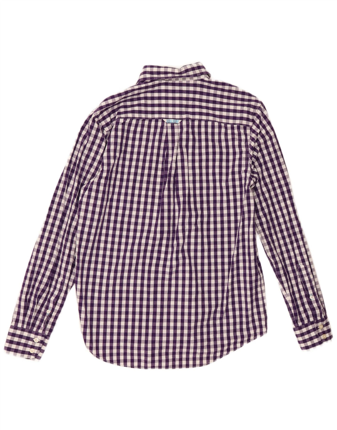 Crew Clothing Camicia da uomo piccola in cotone a quadretti viola