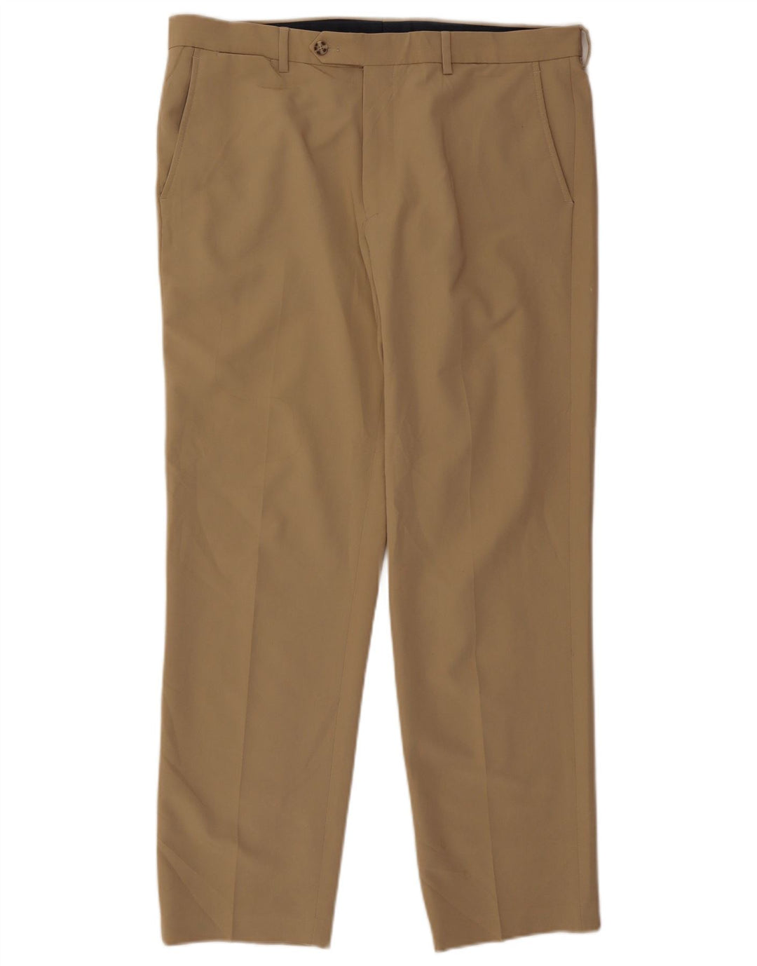 Pantaloni da abito dritti da uomo Nautica W36 L30 poliestere beige