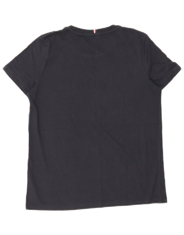 T-shirt grafica da donna Tommy Hilfiger Top UK 6 XS blu navy cotone