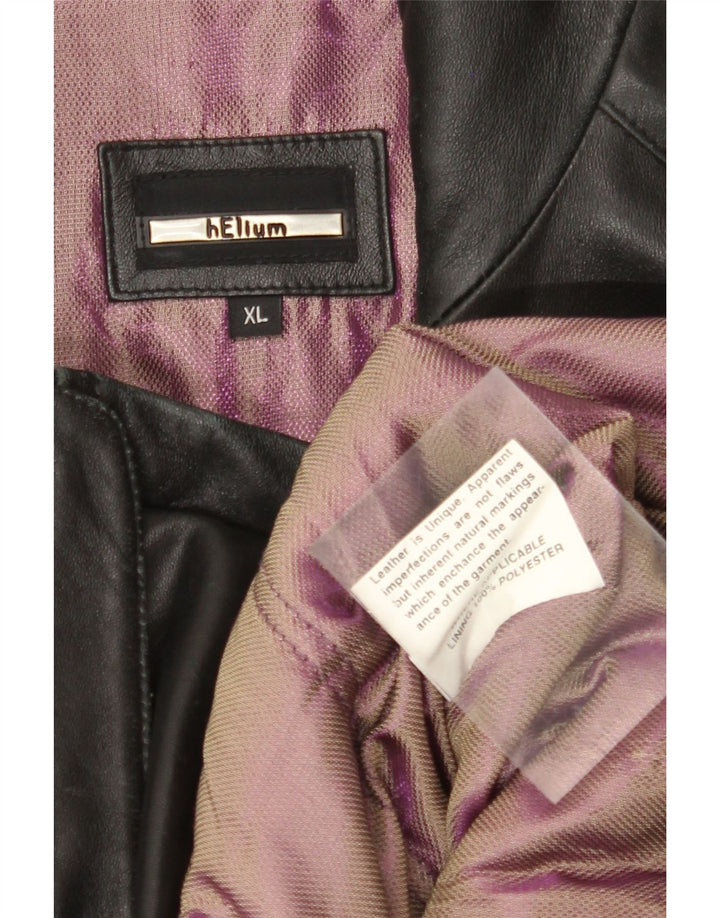 Giacca in pelle da uomo HELIUM UK 42 XL Pelle nera
