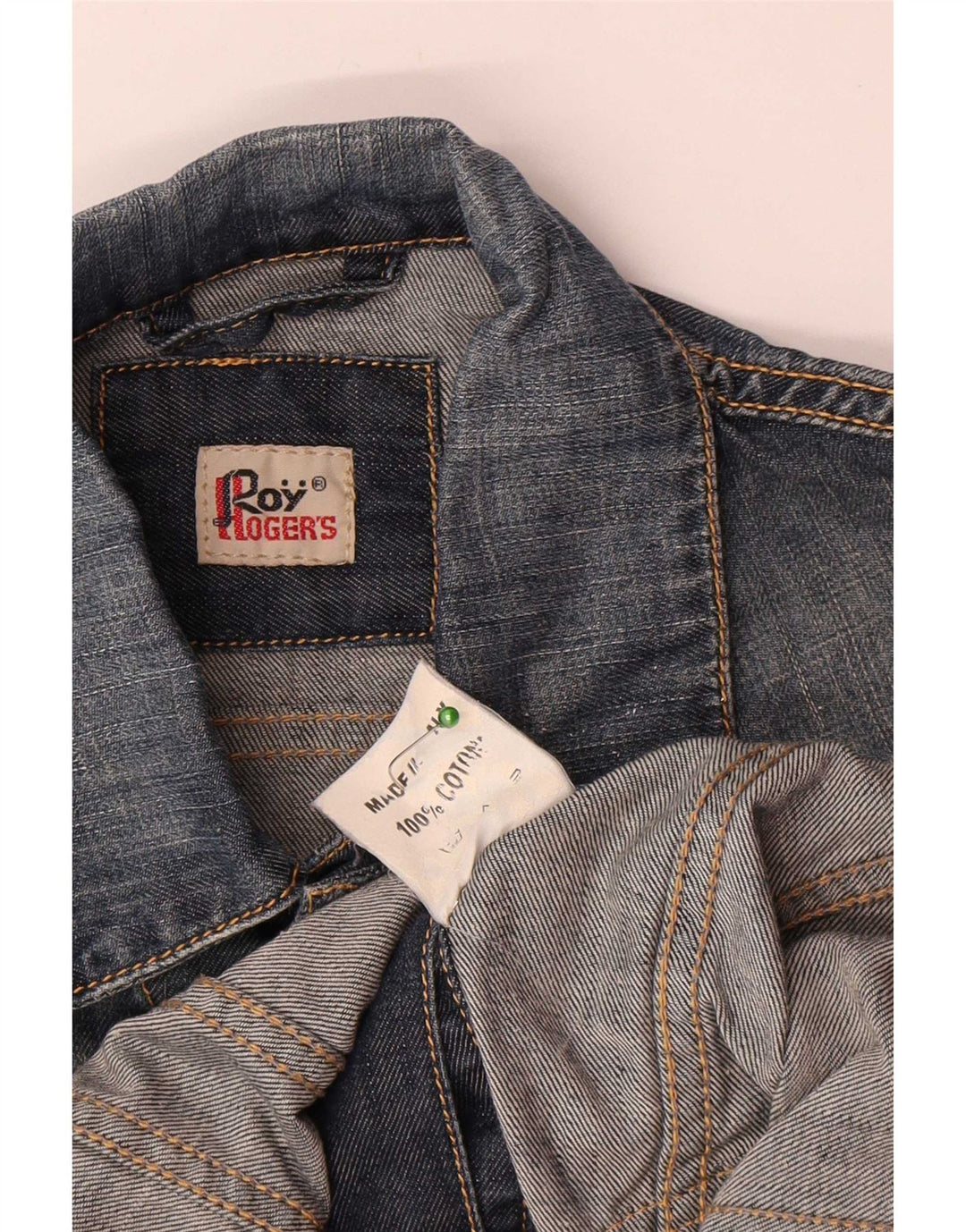 Giacca in denim corto da donna Roy Rogers UK 8 piccolo cotone blu