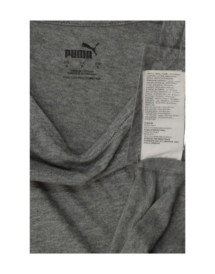 PUMA Mens T-Shirt Top Small Grey Cotton Vintage Puma and Second-Hand Puma from Messina Hembry 