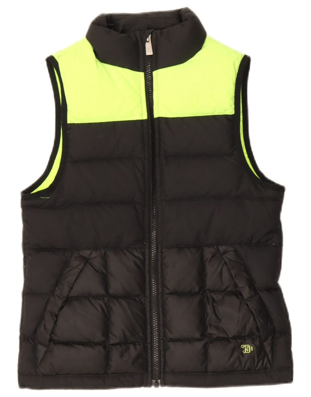 Gilet imbottito Nike da bambino, 8-9 anni, piccolo, in poliestere color block nero