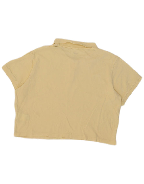 Polo corta da donna Puma UK 18 XL cotone giallo