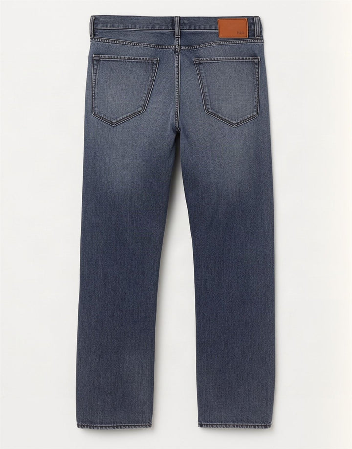 Jeans dritti da uomo Hugo Boss W36 L31 Blu Navy