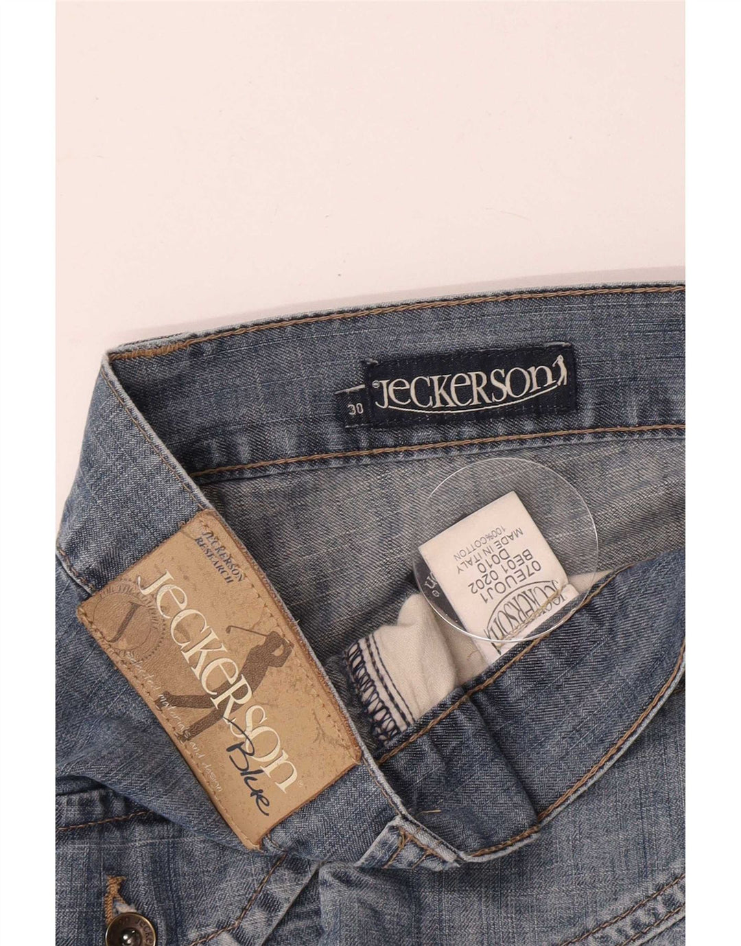 Pantaloncini di jeans da uomo Jeckerson W30 cotone blu medio