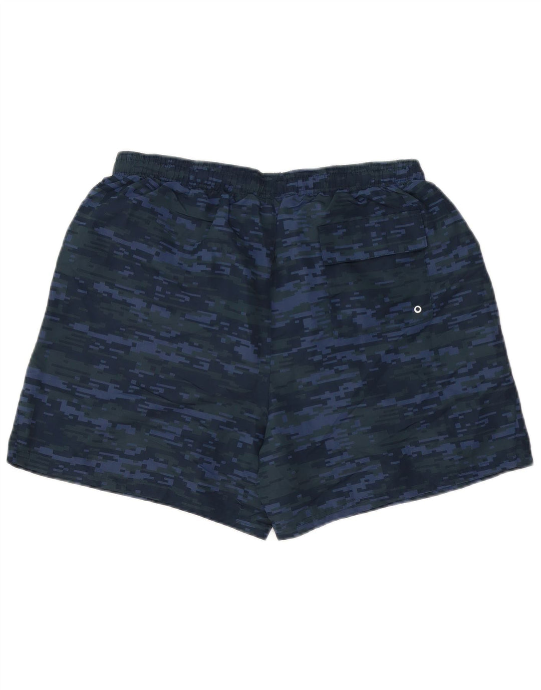 Pantaloncini da bagno da uomo New Balance Large in poliestere mimetico blu navy