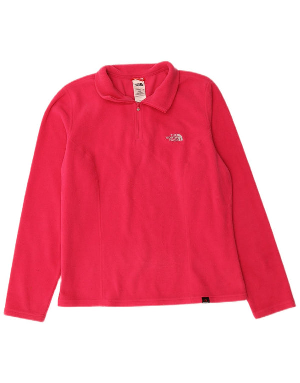 Maglione in pile da donna con collo e zip The North Face UK 14 Large Rosa Poliestere