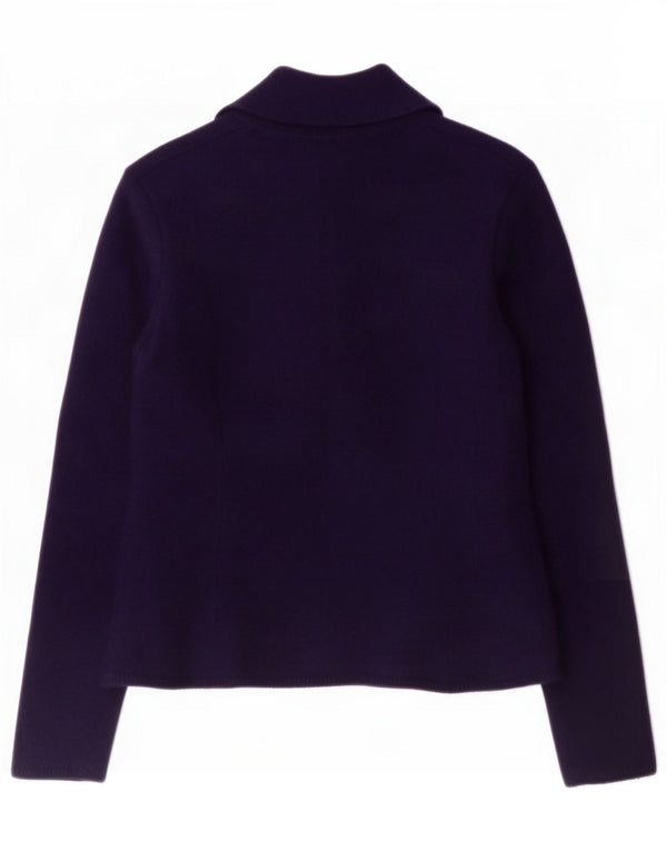 Zara Giacca blazer da donna UK 14 Media Blu navy Lana