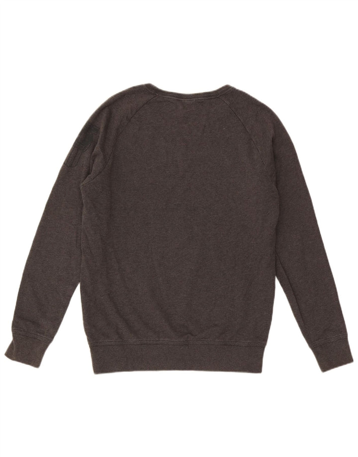 Felpa grafica da uomo Nike Felpa in cotone grigio medio