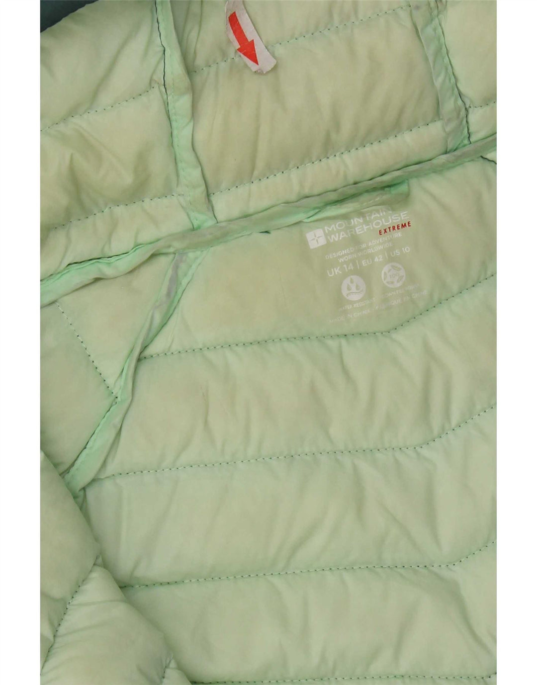 Giacca imbottita con cappuccio da donna Mountain Warehouse UK 14 Nylon verde medio