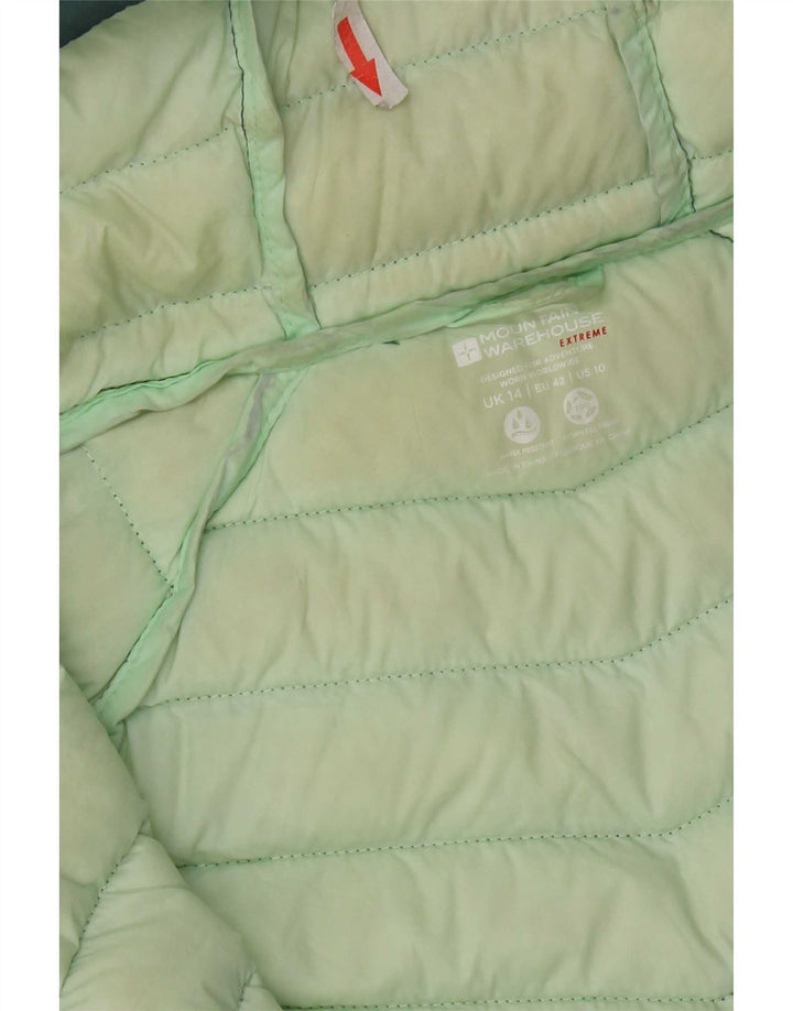 Giacca imbottita con cappuccio da donna Mountain Warehouse UK 14 Nylon verde medio