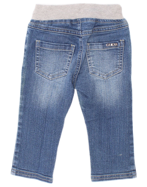 Jeans dritti Guess per neonato, 6-9 mesi, in cotone color block blu