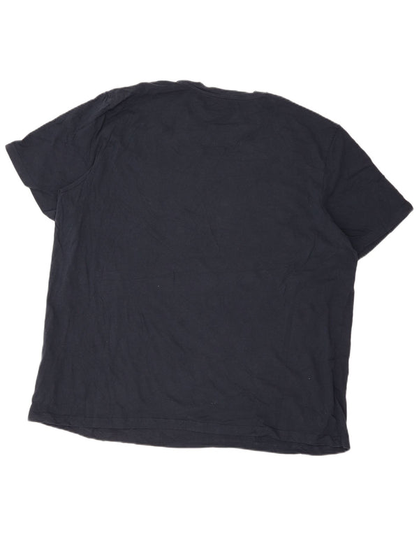 T-shirt grafica da uomo Jack & Jones Top 2XL cotone blu navy