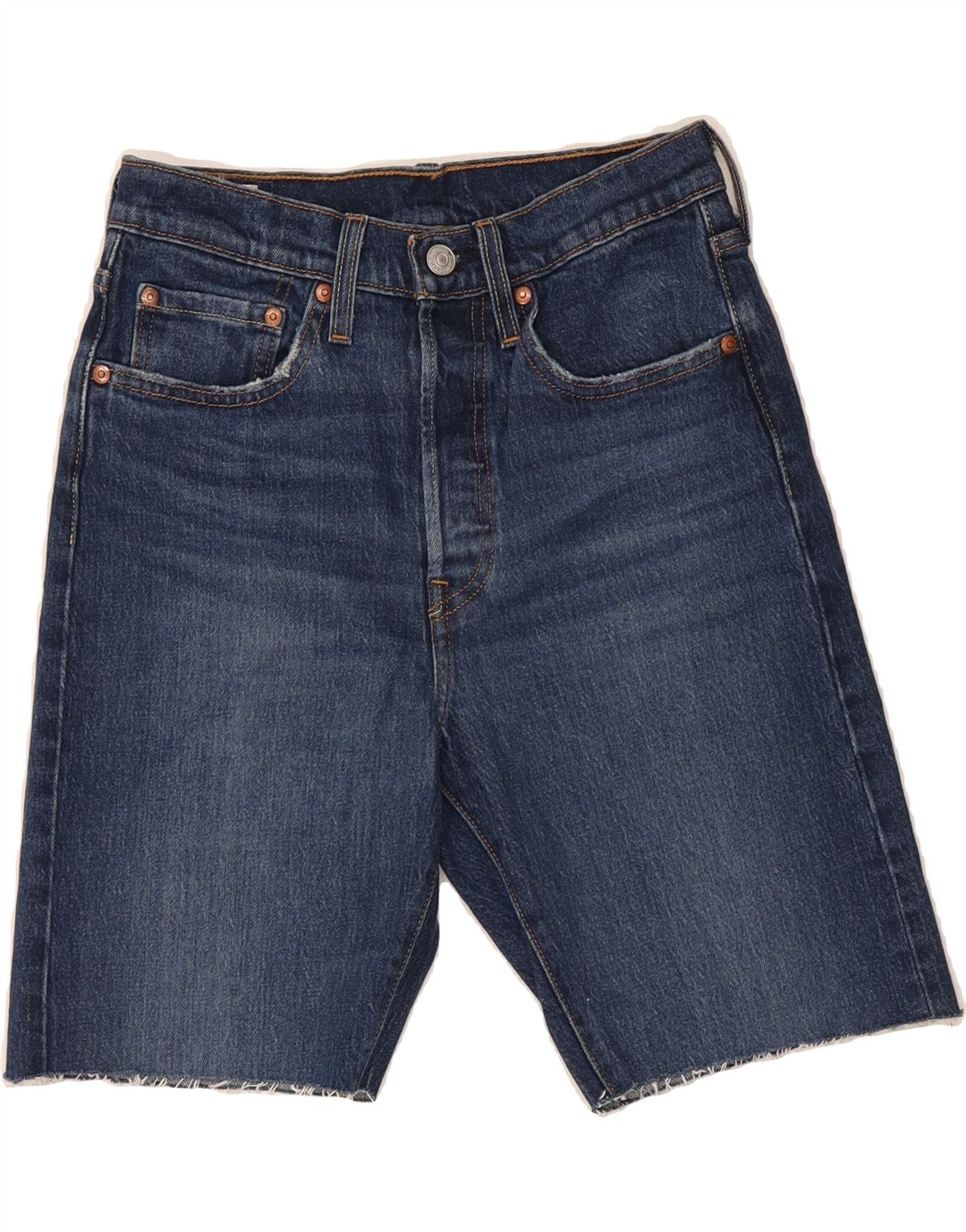 LEVI'S Womens Bermuda Denim Shorts W26 Small  Blue Cotton Vintage Levi's and Second-Hand Levi's from Messina Hembry 
