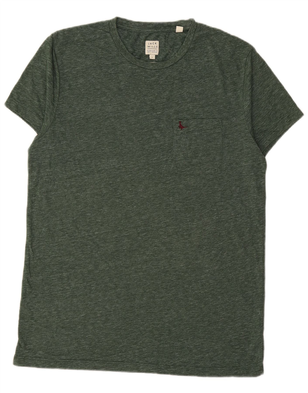 JACK WILLS T-shirt da uomo Top grande in cotone verde