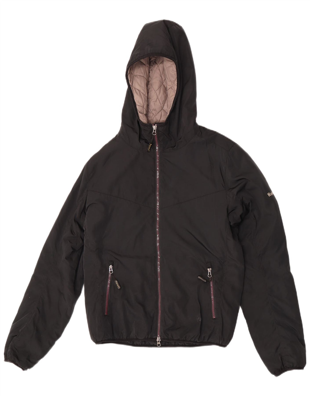Giacca imbottita con cappuccio da uomo Refrigue UK 36 piccola poliestere nero