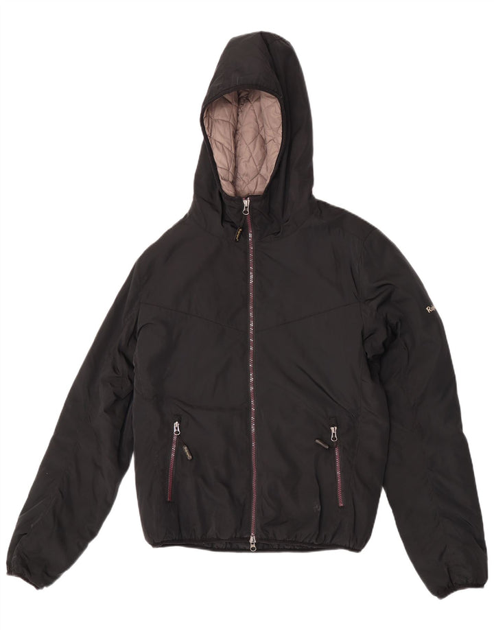 Giacca imbottita con cappuccio da uomo Refrigue UK 36 piccola poliestere nero