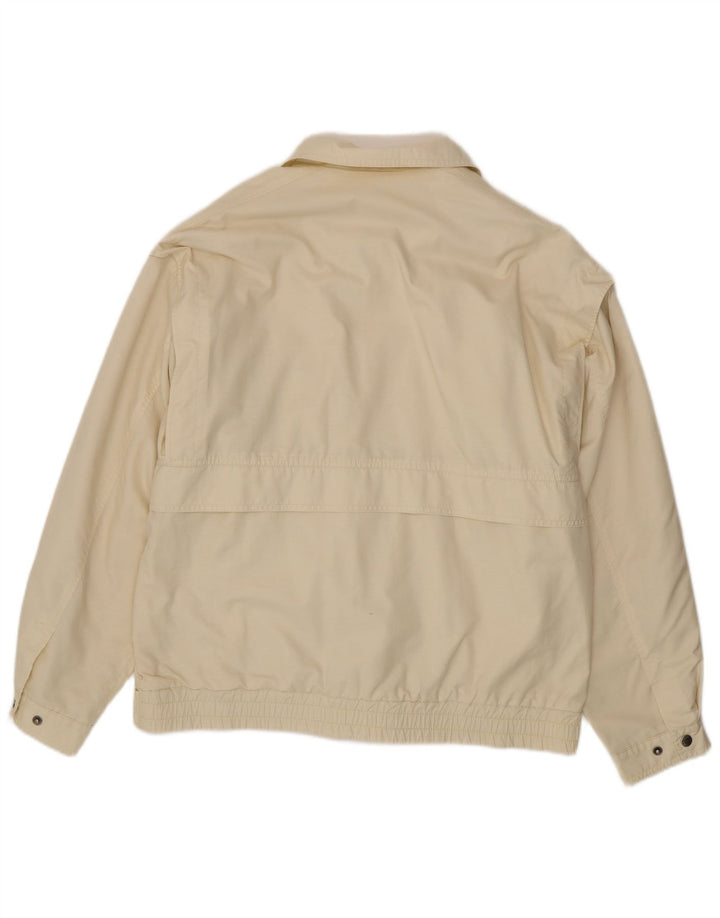 Giubbotto bomber da uomo Melka EU 50 Large in cotone bianco sporco