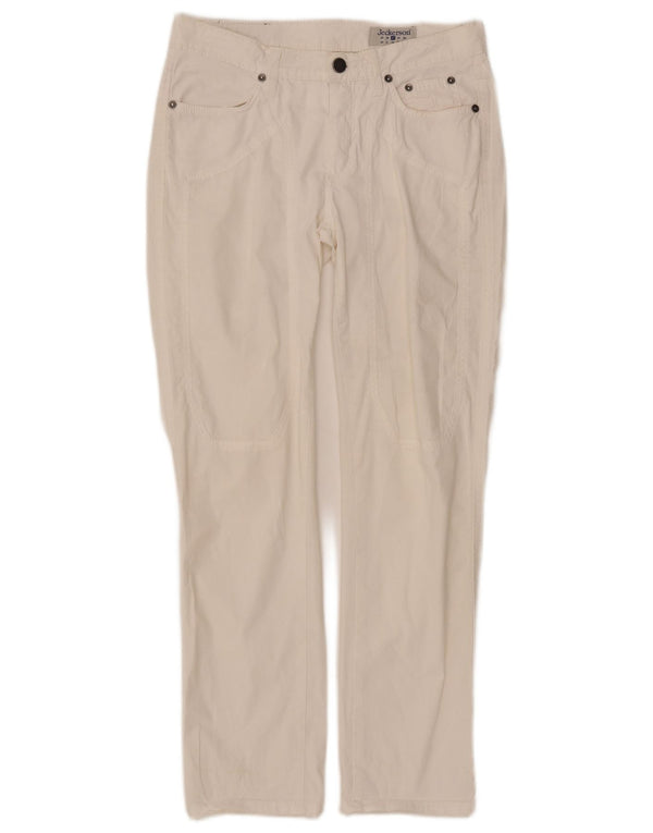Pantaloni casual slim da donna JECKERSON W27 L27 cotone bianco