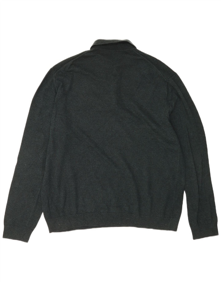 Maglione da uomo Marks & Spencer con collo alto, grande cotone verde