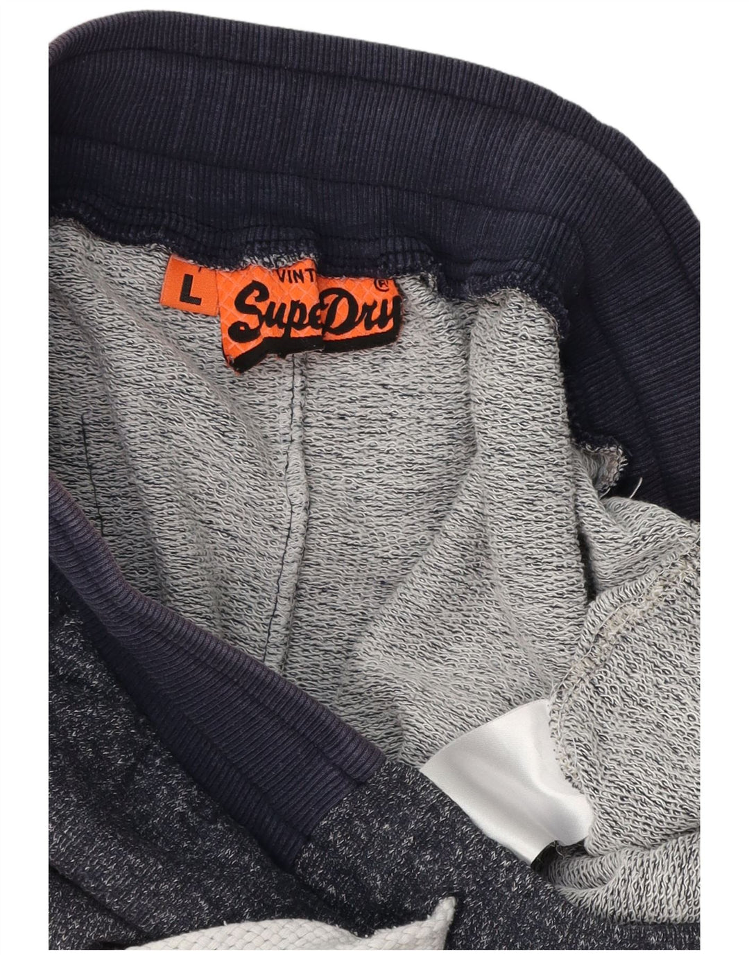 Pantaloncini sportivi grafici da uomo SUPERDRY grandi blu navy screziati