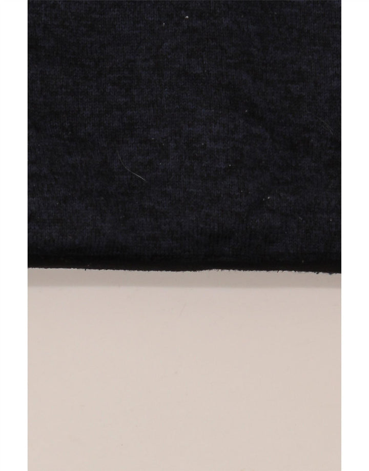 EDDIE BAUER Felpa con collo con zip da uomo Maglione grande poliestere blu navy