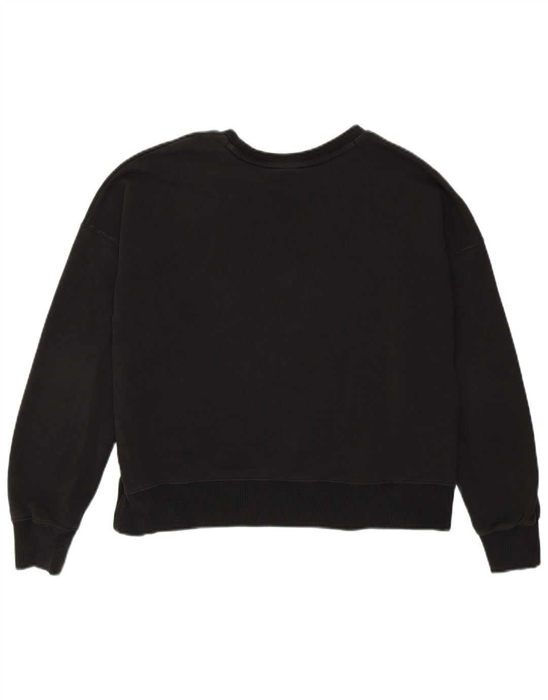 Felpa da donna con grafica corta oversize Puma da donna UK 6 XS cotone nero