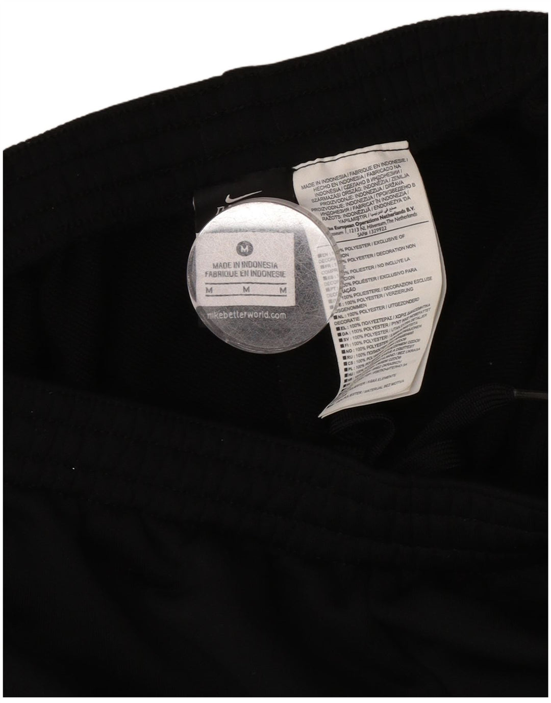 Pantaloni da tuta Nike Dri Fit Capri da uomo, poliestere nero medio