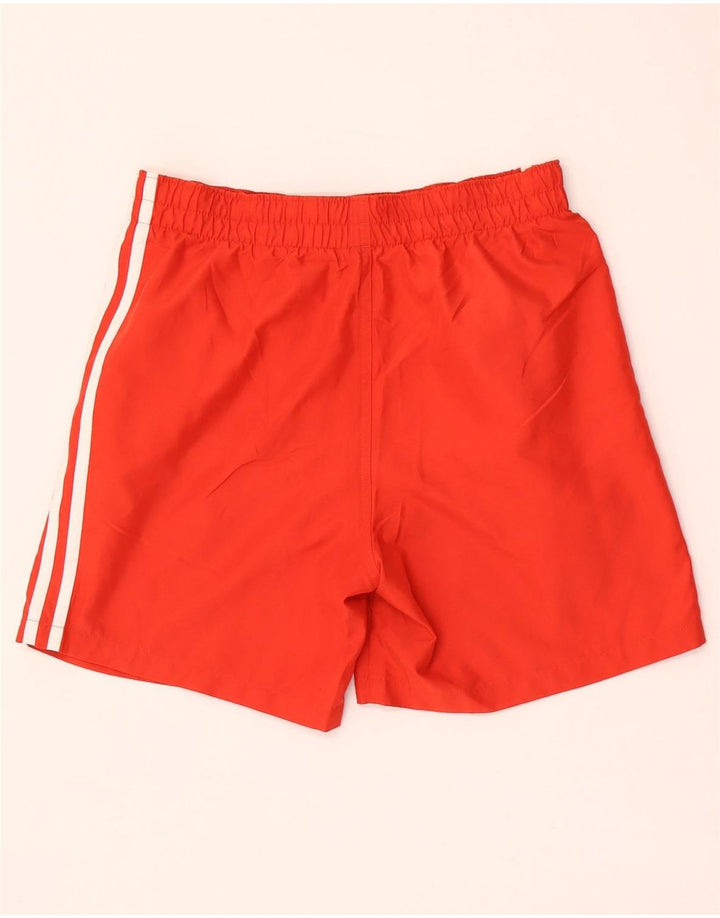 Pantaloncini sportivi Adidas da uomo piccoli in poliestere rosso