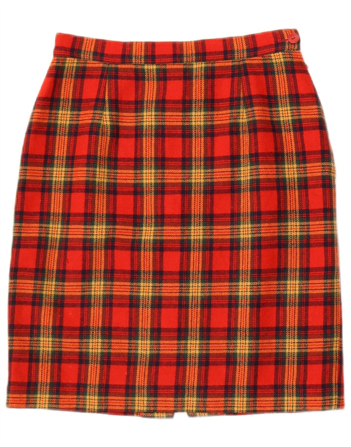 Minigonna vintage da donna W25 XS scozzese rossa