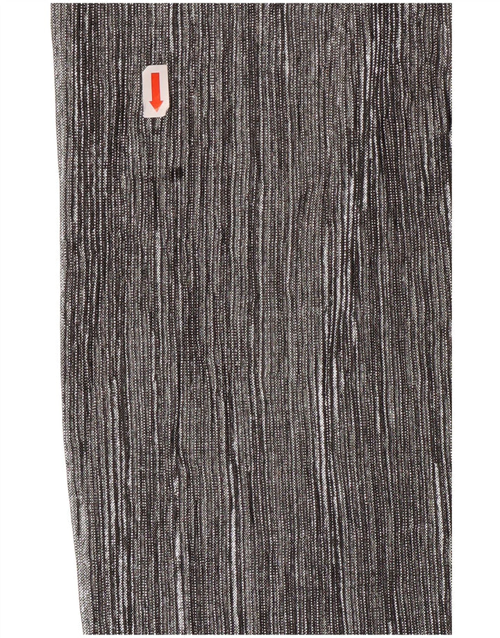 Pantaloni Capri da Donna a Gamba Larga ZARA XS W24 L20 Argento Poliestere