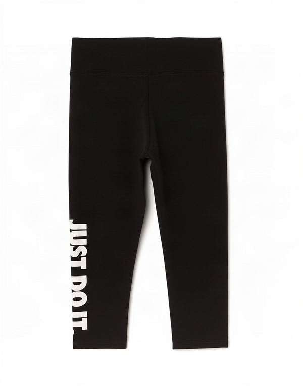 Leggings Nike Dri Fit Graphic Capri da donna UK 14 cotone nero medio