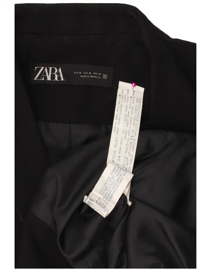 Giacca blazer da donna Zara UK 18 XL poliestere nero