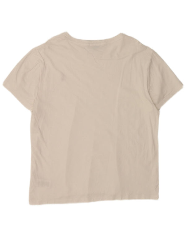 Polo Ralph Lauren T-shirt slim fit personalizzata da uomo XL in cotone bianco