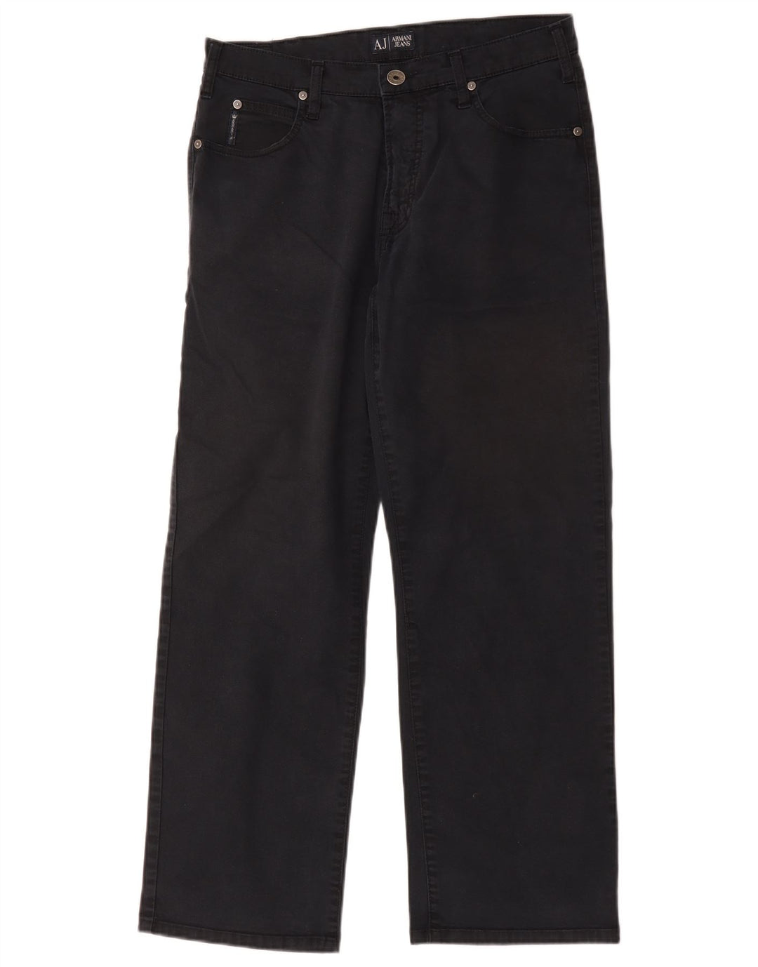 Jeans dritti da uomo Armani W32 L28 cotone nero