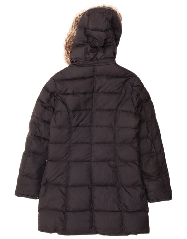 Cappotto imbottito con cappuccio da donna Tommy Hilfiger UK 14 poliestere medio blu navy