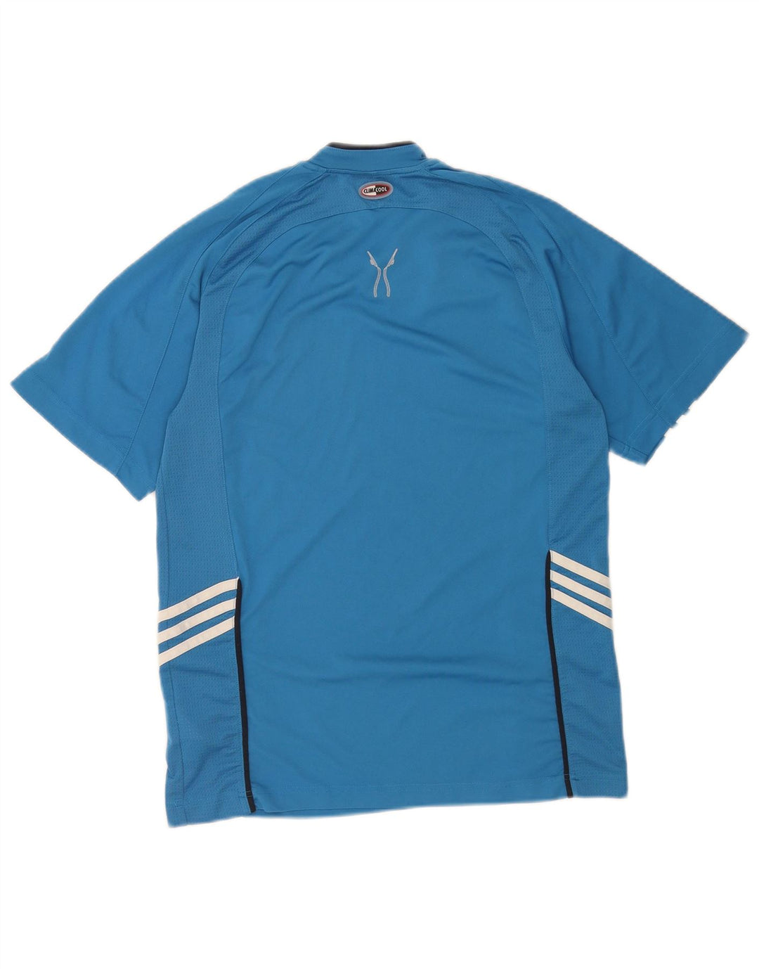 T-shirt Adidas da uomo Top Small blu in poliestere color block