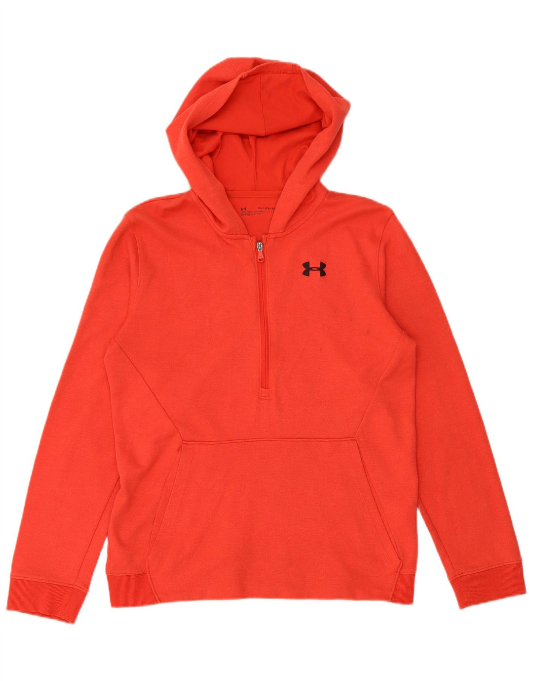 Felpa con cappuccio da bambino UNDER ARMOUR 15-16 anni XL in cotone rosso