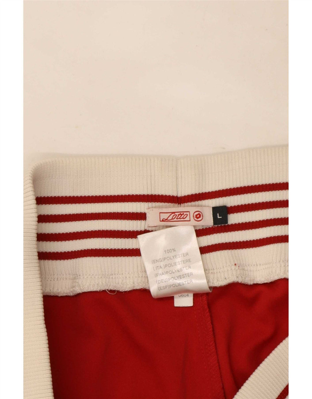 Pantaloni da tuta da donna Lotto UK 14 Large Rosso Colourblock Poliestere